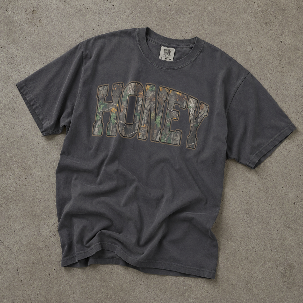 camo honey graphic tee
